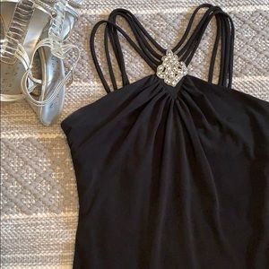 Black Jessica McClintock for Gunne Sax Gown Dress